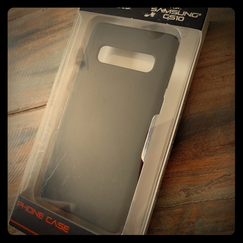 Black Samsung Galaxy S10 blackweb phone case